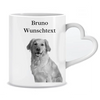 Pet portrait with your own photo and text - Personalized mug