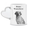 Pet portrait with your own photo and text - Personalized mug