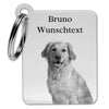 Pet portrait with your own photo and text - Personalized key ring