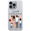 Famille (mère + père + 1-4 enfants) - Coque personnalisée pour téléphone portable