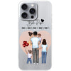 Famille (père + 1-4 enfants) - Coque personnalisée pour téléphone portable