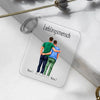 2 Men Hug - Personalized Keychain