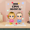 Deze oma/mama/papa/grootvader hoort bij... (1-6 kinderen) - Gepersonaliseerd acrylglas