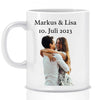 Partnergeschenk mit Foto und Wunschtext - Personalisierte Tasse