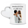 Partnergeschenk mit Foto und Wunschtext - Personalisierte Tasse