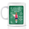 Endlich Schulkind Schild mit Text und Namen zur Einschulung Geschenk - Personalisierte Tasse