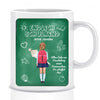 Endlich Schulkind Schild mit Text und Namen zur Einschulung Geschenk - Personalisierte Tasse