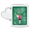 Endlich Schulkind Schild mit Text und Namen zur Einschulung Geschenk - Personalisierte Tasse