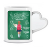 Endlich Schulkind Schild mit Text und Namen zur Einschulung Geschenk - Personalisierte Tasse