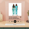 Krankenschwester Duo Song Album Cover - Personalisiertes Acrylglas