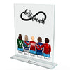 Christmas girlfriends (2-5 persons) - Personalized acrylic glass