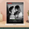 Filmhoes met foto (zoals Netflix) - Gepersonaliseerd acrylglas