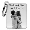 Partner gift with photo and desired text - Personalized keychain