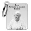 Funeral gift as a souvenir of the deceased with photo and desired text - Personalized key ring