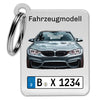 Car license plate keychain vehicle with vehicle image gift for car enthusiasts - personalized keychain