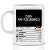 Auto Quartett Bild / Motorrad 2- Personalisierte Tasse