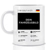 Auto Quartett Bild / Motorrad - Personalisierte Tasse