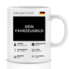 Auto Quartett Bild / Motorrad - Personalisierte Tasse