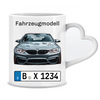 Plaque d'immatriculation automobile avec image de véhicule cadeau pour les passionnés d'automobile 2 - Tasse personnalisée