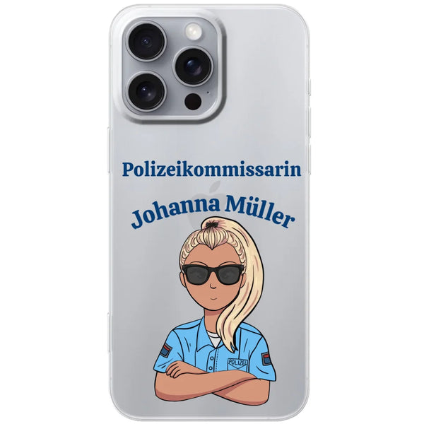 Polisens present mobilskal med namn för polisbefordran - Personligt mobilskal