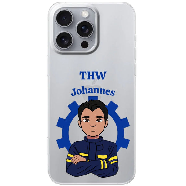 THW etui na telefon z imieniem dla Technisches Hilfswerk – personalizowane etui na telefon