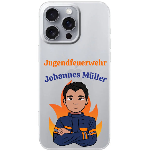 Etui na telefon Prezent dla Młodzieżowej Straży Pożarnej z imieniem - Personalizowane etui na telefon
