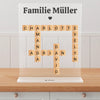 Familien Kreuzworträtsel-Puzzle Bild Geschenk - Personalisiertes Acrylglas