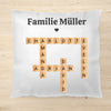 Familien Kreuzworträtsel-Puzzle Bild Geschenk - Personalisiertes Kissen