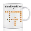 Familien Kreuzworträtsel-Puzzle Bild Geschenk - Personalisierte Tasse