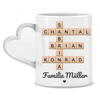 Familien Kreuzworträtsel-Puzzle Bild Geschenk - Personalisierte Tasse