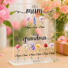 Birthday flowers Garden >First mum, now grandma< | Personalised acrylic glass Mother's Day | Personalisiertes Acrylglas