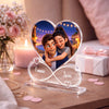 Unendlich mit euren Namen, Datum und Cartoon Look Foto Geschenk zum Valentinstag Jahrestag - Personalisiertes Acrylglas