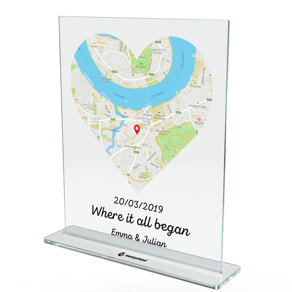 Personalized Card with Text on Acrylic - Where It All Began | Custom Acrylic Plaque - Personalized Acrylic Glass