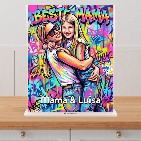 Acrylglas Mockup Neutral Kitchen