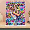 Streetart Bild mit Namen zum Muttertag Geschenk - Personalisiertes Acrylglas