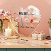 Flowers for Mom with up to 10 names and text - Mother's Day gift - Personalized acrylic glass