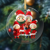 Family members with 1-9 people - Personalized tree decorations