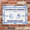 Wir Nerven Uns Gegenseitig Geschenk für Pärchen Garten - Personalisiertes Türschild