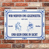 Wir Nerven Uns Gegenseitig Geschenk für Pärchen Garten - Personalisiertes Türschild