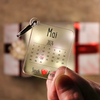 Personalized calendar keychain with date