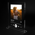 Personalized glass album cover made of acrylic glass