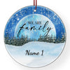 Familie mit Namen (1-8 Personen) - Personalisierte Weihnachtsdeko