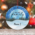 Family with names (1-8 persons) - Personalized Christmas decoration