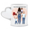 Familientasse (Mutter + 1-4 Kinder) - Personalisierte Tasse