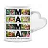 MAMA Fotocollage (8 Bilder mit Text) - Personalisierte Tasse