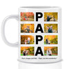 PAPA fotocollage (8 billeder med tekst) - Personligt krus