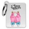 Winter girlfriends duo - Personalized key ring