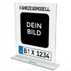 Car license plate with picture - Personalized acrylic glass