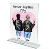 Best friends duo with drinks - Personalized acrylic glass