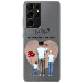 Family (father + 1-4 children) - Personalized phone case